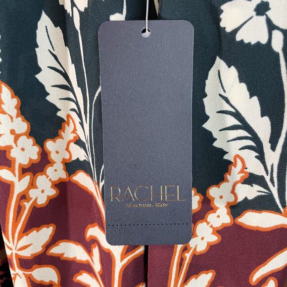 NWT Rachel Roy Women's Eden Asymmetrical Floral Midi Skirt Size XL New - Picture 9 of 9